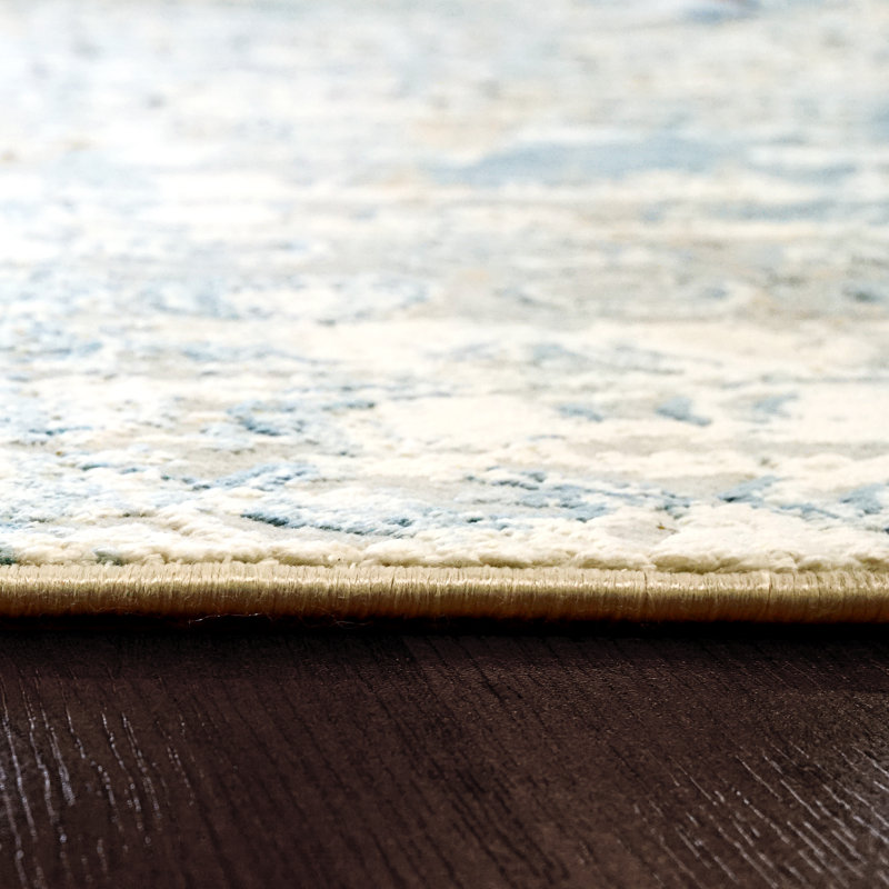 Tapis bleu Trent, Rectangle 2 pi x 3 pi 11 po