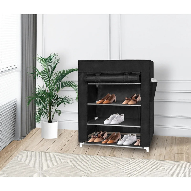 12 paires de rangement pour chaussures, Noir