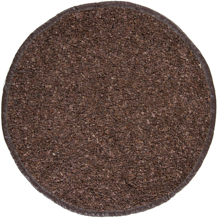 Tapis de surface unie brun/brun clair Jawawn