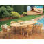 Lenong Outdoor 7 - Piece Teak Dining Set