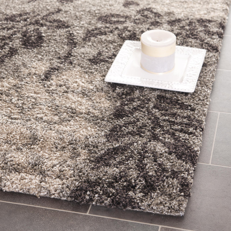 Tapis floral à poils longs Chanhassen, Rectangle 6 pi x 8 pi