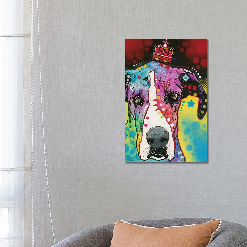 Great Dane II by Dean Russo - Wrapped Canvas Print, 66.04 cm H x 45.72 cm W x 1.91 cm D