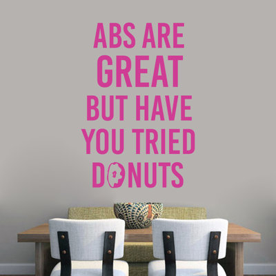 Adhésif décoratif "abs is belle" mais avez-vous essayé