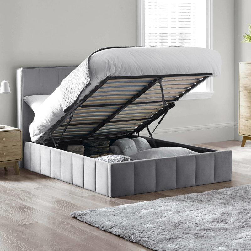 Upholstered Ottoman Storage Bed, Kingsize (5')