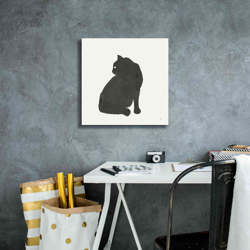 «Black Cat IV» par Chris Paschke, H 18 po x l 18 po x P 0,75 po