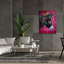 «Epic Graffiti» «Pink Burro» par Heather Gauthier, art mural sur toile, 40 po x 54 po