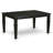7 Piece Dining Room Table Set Consist of a Rectangle Kitchen Table with Butterfly Leaf and 6 Dining Chairs, Black
