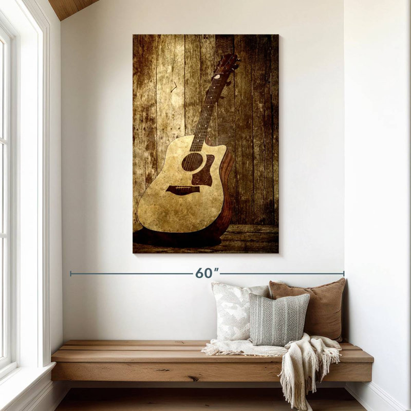 Guitare acoustique Abarca Country, H 48 po x l 32 po