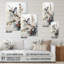 Art asiatique, papillon blanc et gris - Art asiatique, décoration murale acrylique-248367904
