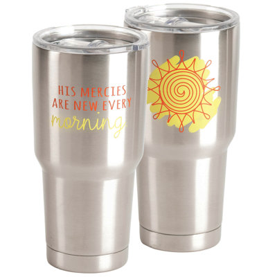 Dicksons Inc 30 fl. oz. Double Wall Insulated Stainless Steel Travel Tumbler with
