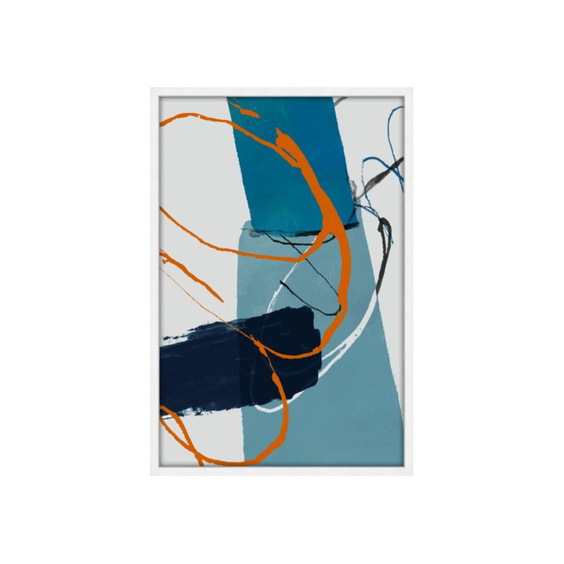 Persimmon Thought Print by Mari Urasawa, 70" H x 47" W x 1.5" D, Glass Coat