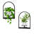 Black Metal Wall Plant Stand, Hanging Holders Shelves for Indoor Planter and Flower Pot