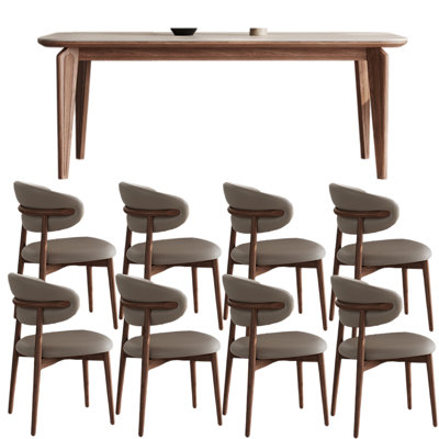 Italian minimalist style family dining table sets