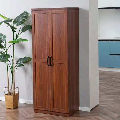 Freestanding 63-Inch Kitchen Pantry Cabinet With 5-Tier Shelving And Adjustable Shelves For Organized Storage
