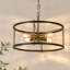 Suspension moderne Chrisse à 4 lumières de style Sputnik pour salon