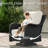 10 Piece Patio Furniture Set With Fire Pit Table, All-weather Wicker Outdoor Conversation Set With Swivel Rocking Chair And 6 Inch Thick Cushions-789530749-789530688