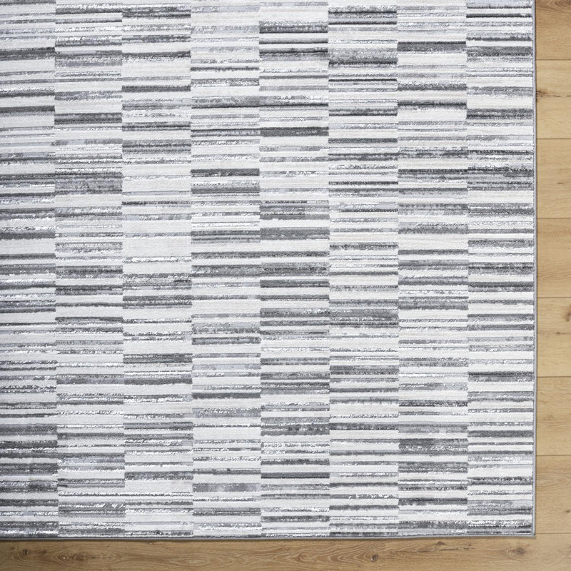 Horta Machine Washable Area Rug, Rectangle 5'3" x 7'