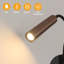 Modern Black Iron Tube LED 56cm Wall Sconces  