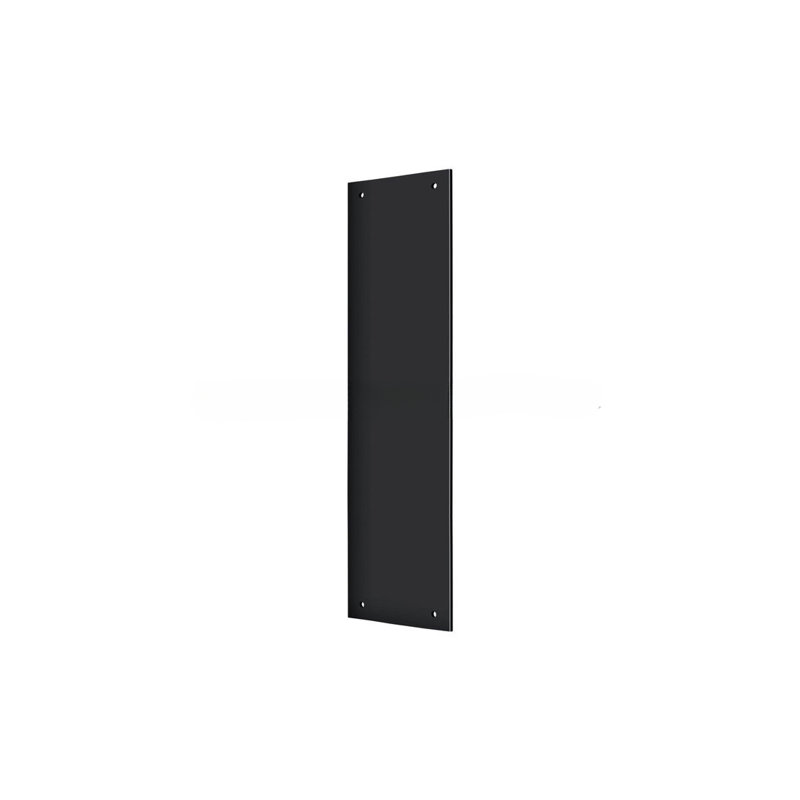 Deltana PP3515U26 Push Plate 3-1/2" x 15"; Bright Chrome Finish, Paint Black