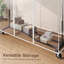 Adjustable Rolling Clothing Rack