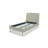 Heather Upholstered Velvet Twin Bed In Cream -1719802322-1719802323