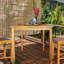 Fredson Outdoor Square Teak Bistro Table-889405560