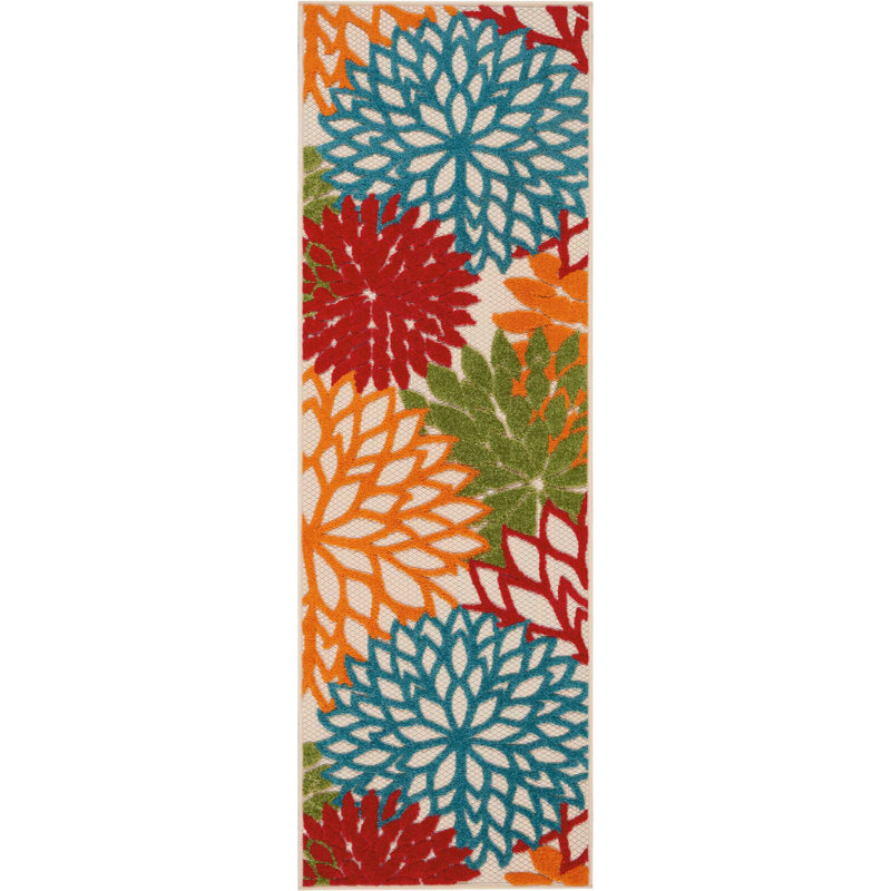 Abela Floral Indoor Rug, Runner 2' x 6'