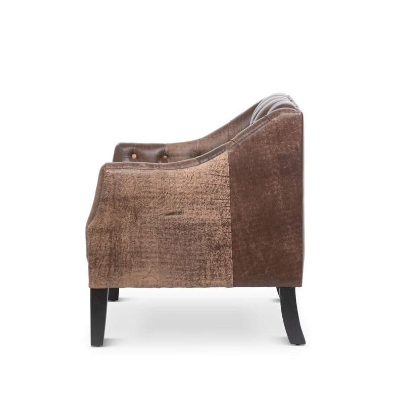 Manor Club Chair, Vintage Umber Leather