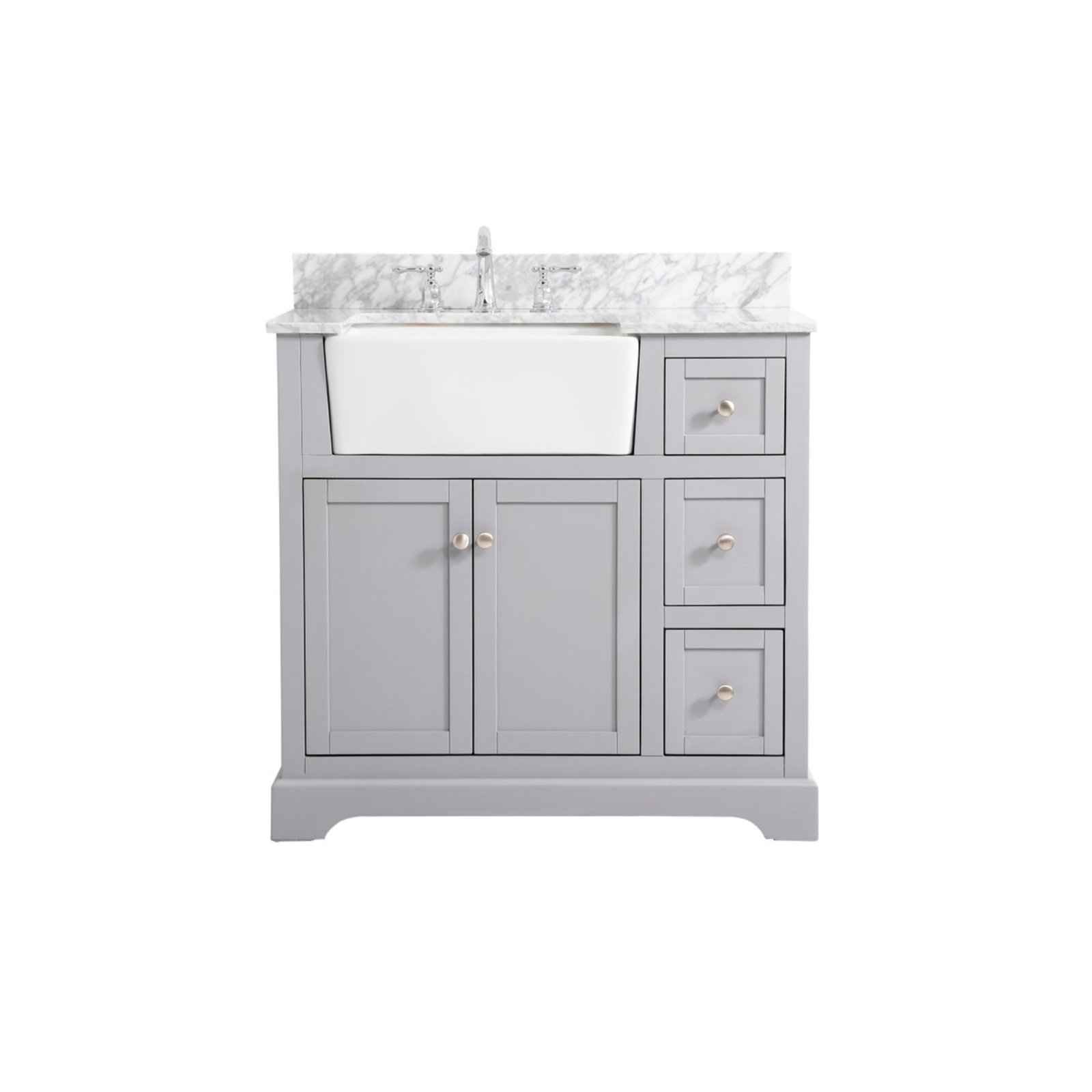 Pardue 36'' Single Bathroom Vanity, Gray