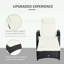 Chaise longue avec roulettes et coussin moelleux-620516323