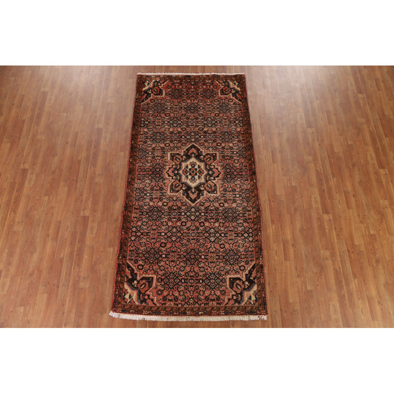 Tapis de couloir rose traditionnel 4 x 9