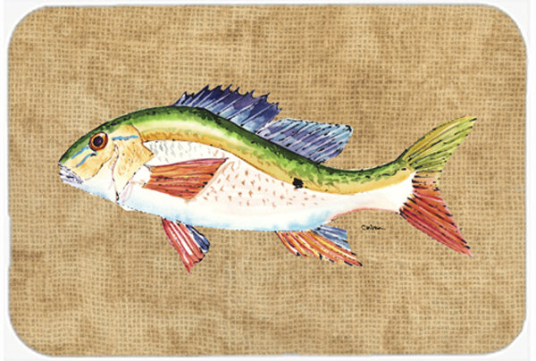 Caroline's Treasures Rainbow Trout Glass Cutting Board