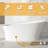 59“ X 29” Solid Surface Freestanding Flatbottom Soaking Bathtub With Overflow In Matte White