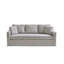 Canapé 84 po 3 places en chenille 84 po avec 2 coussins pour le salon, le bureau et les appartements-572988911