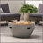 Rectangular MGO Propane Fire Pit Table 40000 BTU For Outdoor Patio Garden Backyard