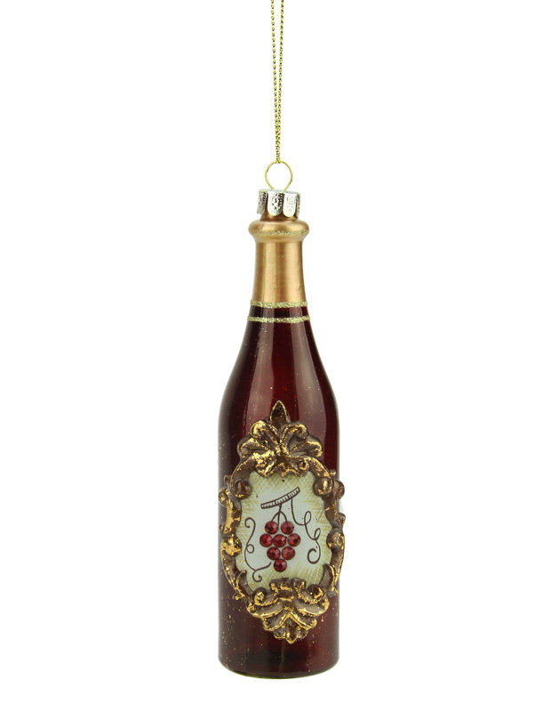 Ornement de Noël en verre 5,5 ", Vert