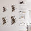 Fleurs, décoration murale abstraite moderne minimaliste, décoration murale en métal-124838449-124838452