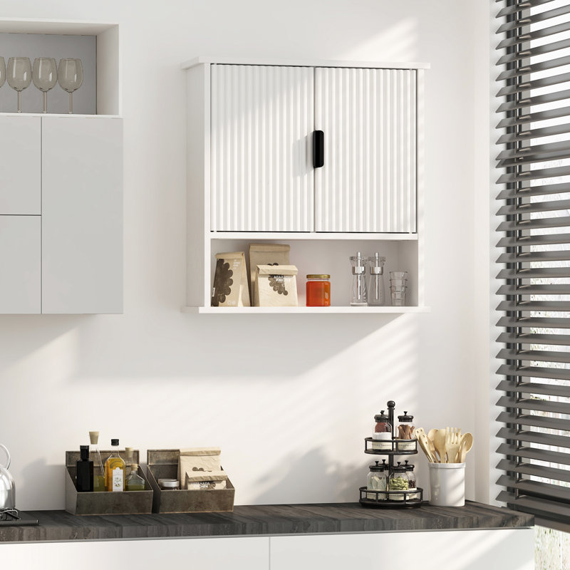 Wall-Mounted Bathroom Cabinet Medicine Cabinet, White