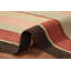 Charmant tapis multicolore à rayures multicolores 5 x 7 pour un décor douillet