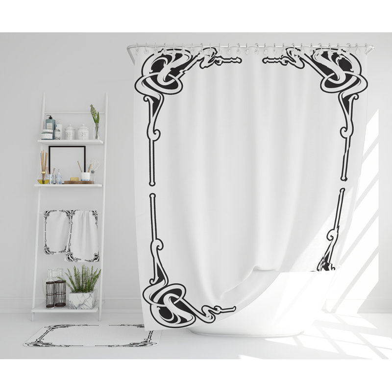 Nereya Polyester Shower Curtain Set
