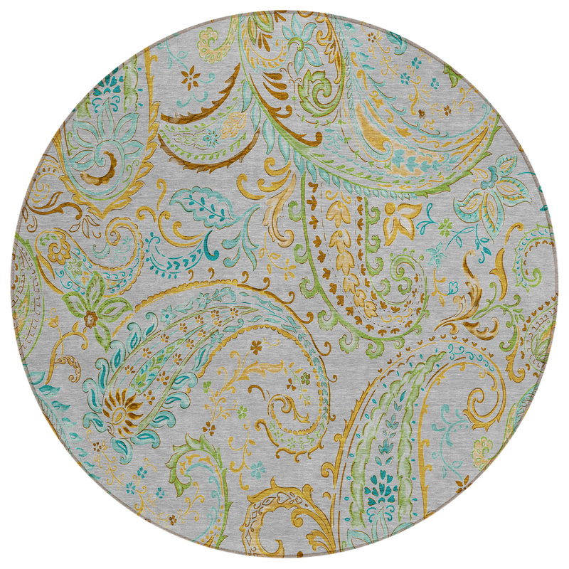 Tapis intérieur / extérieur Kinslee, Rond 8 pi