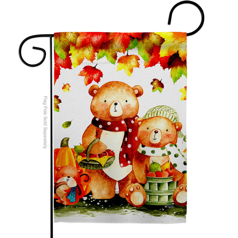 Drapeau de jardin à 2 côtés en polyester 18,5 po x 13 po