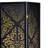 Black 4-Panel Folding Screen