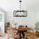 7 - Light 21.3" Wide Geometric Candle-Style Square / Rectangle Lantern Chandelier