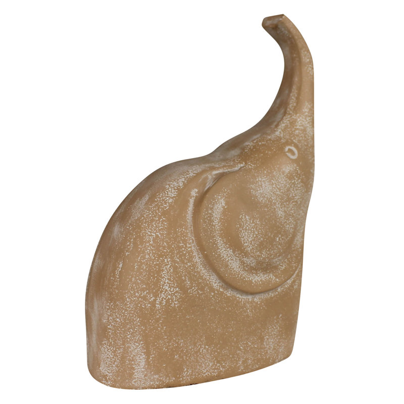 Éléphant, blanc délavé