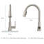 Robinet de cuisine à poignée simple pull down-25808728