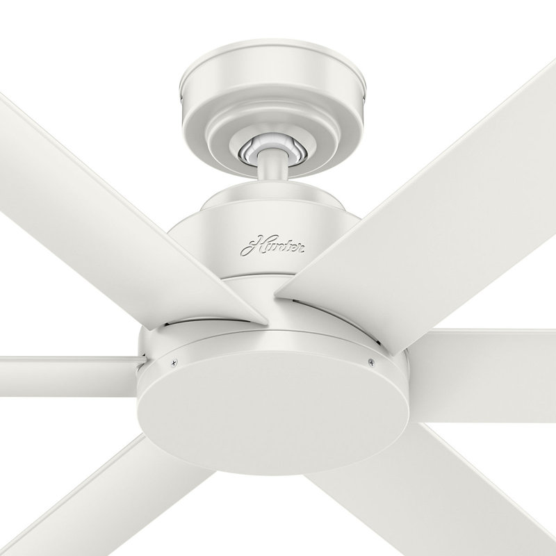 112cm Ceiling Fan with Light Kit, Fresh White, Fresh White