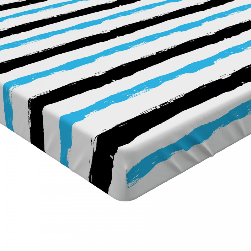Microfiber Striped Fitted Sheet, Full Fitted Sheet