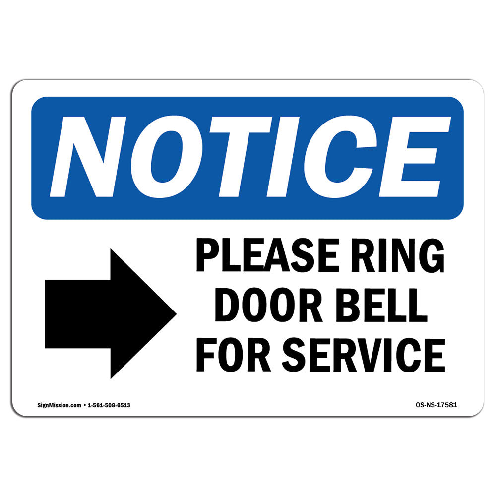 SignMission Notice Please Ring Door Bell for Service | Wayfair