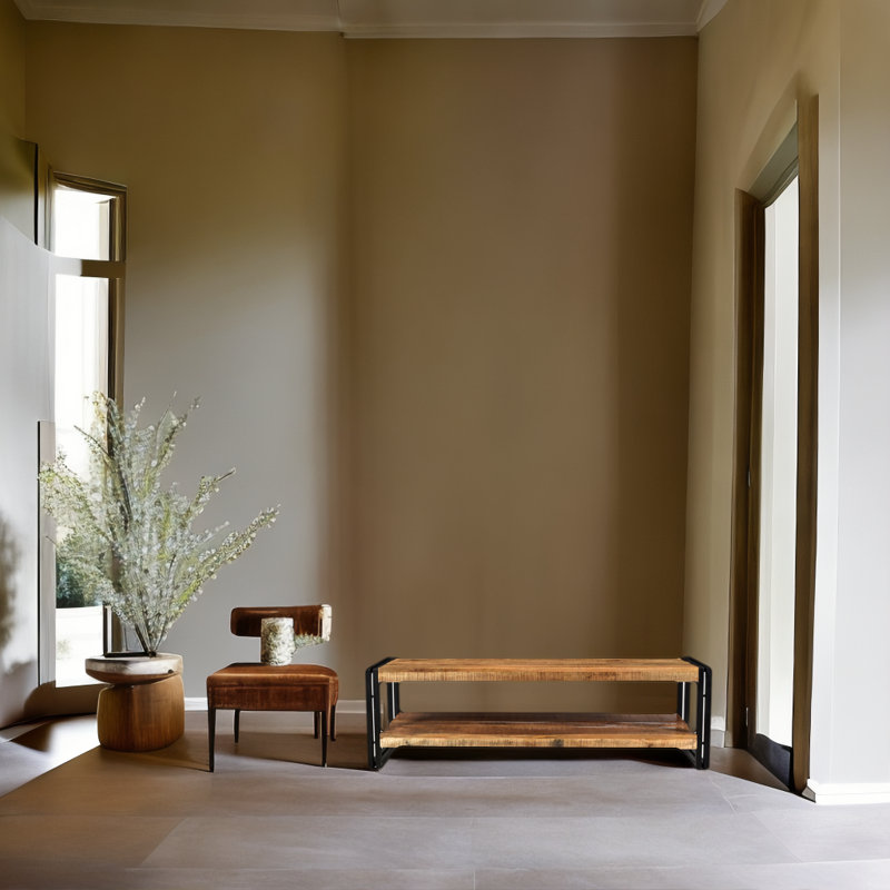 Banc de rangement en bois Faye